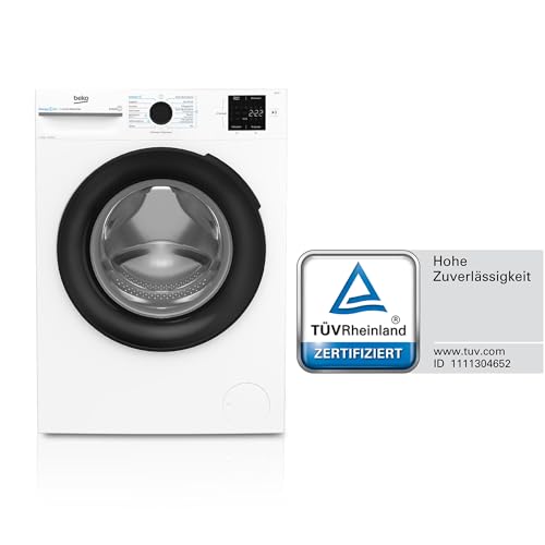 Beko BM3WFU31041X freistehende Waschmaschine, Waschvollautomat, 10 kg, EnergySpin, Schleuderwahl 1400 U/min, Hygiene+ allergikergeeignet, Coldwash Wasser-& Zeitersparnis, Weiß 4