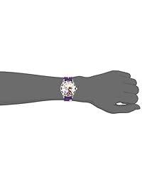 Tiempo de Disney Kids 'w002437 Frozen Elsa y Anna Profesora Analógico visualización púrpura reloj de cuarzo analógico