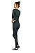 Thermajane Women's Ultra Soft Thermal Underwear Long Johns Set with Fleece Lined (Medium, Dark Green)