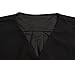 Dokotoo Womens Summer Loose Ladies Silk Short Sleeve Blouse and Shirts Black Small