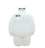 Iphone 5 5s Case, Cute 3D Cartoon Big Hero 6 Robot Baymax Soft Gel Rubber Silicone Protection Skin Case Cover for Iphone 5 5s