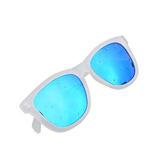 Clear Frame Sunglasses Mirrored Polarized Lightweight Square UV400