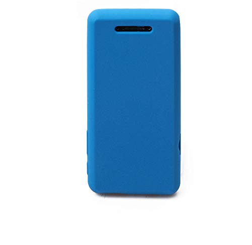 Esimen Premium Silicone Case for Soulcker MP3 Player Tempered Glass Screen Film Screen Protector Cover Travel Carry Pouch Sleeve (Blue)