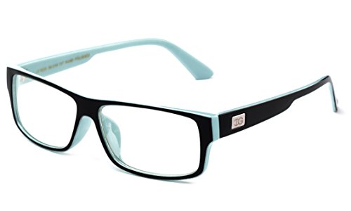 Newbee Fashion - "Kayden" Retro Unisex Plastic Fashion Clear Lens Glasses
