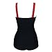 Tempt Me Women One Piece 50s Retro Deep V Front Cross Monokini Swimsuits