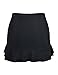 Hilor Women's Shirred Ruffle Swim Skirt Tummy Control Skirted Bikini Bottoms High Waisted Swim Bottom