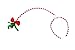 elope Springy Mistletoe Costume Headpiece - Red and White Striped with Bow