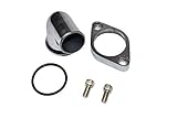 A-Team Performance 15° SWIVEL POLISHED WATER NECK THERMOSTAT HOUSING COMPATIBLE WITH SBC BBC CHEVY 283 302 305 327 350 383 396 427 454 502