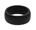QALO Men's Black Classic Athletics Silicone Ring Size 13