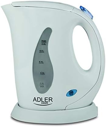 Adler HKK00186 AD 02 Bouilloire électrique, 760 W, 0.6 liters, Blanc - Cuisine A Vivre Adler HKK00186 AD 02 Bouilloire électrique, 760 W, 0.6 liters, Blanc
