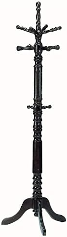 Deluxe Solid Wood Hall Tree Umbrella Rack (Cherry Finish)