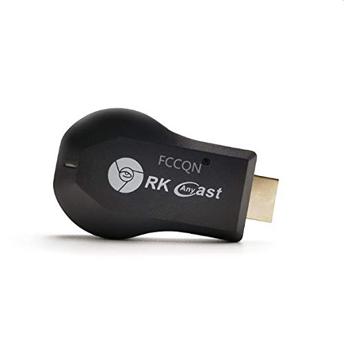 FCCQN RK Anycast M9 Upgraded Wireless HDMI TV Dongle Screen Mirror 1080P Mini Wireless Display Receiver Support chromecast Miracast DLNA Airplay for iOS/Android/Windows/Mac/TV/Projector (Best Web Browser Iphone 4s)