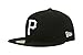 MLB Pittsburgh Pirates Black with White 59FIFTY Fitted Cap, 7 1/4