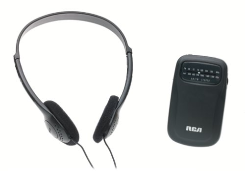 UPC 044319416107, RCA RP1610 Portable AM/FM Radio with Headphones