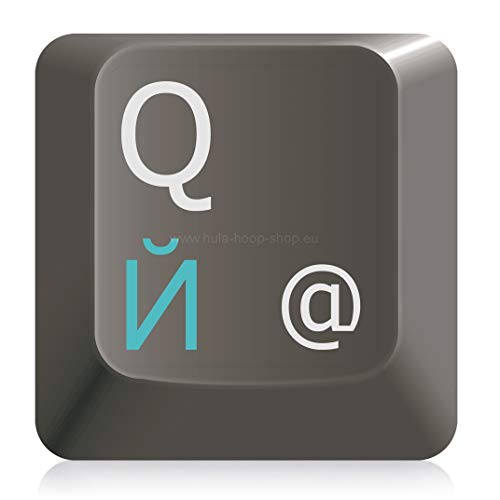 Belgian AZERTY Format, 10 x 11, Adhesive Keyboard with Small Keys and Black Background — image 1