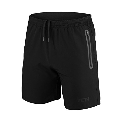 [- TCA Men's Elite Tech Lightweight Running or Gym Training Shorts with Zip Pockets  -]