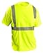 OccuNomix LUX-SSETP2B-Y2X Classic Standard Short Sleeve Wicking Birdseye T-Shirt, Class 2, 100% ANSI Wicking Polyester Birdseye, 2X-Large, Yellow (High Visibility)