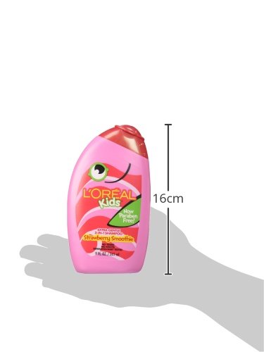 L\'Oreal Kids Extra Gentle 2-in1 Shampoo, Burst of Strawberry Smoothie, 9 oz