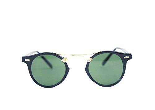 Replay Vintage Sunglasses Electric Black And Gold Frame