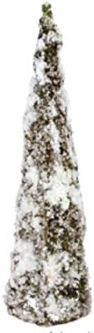 17" Snowy Moss Cone or Christmas Tree