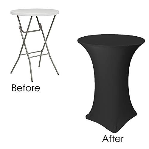 image for Your Chair Covers - 30 inch Highboy Cocktail Round Stretch Spandex Tab