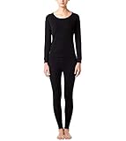 LAPASA Women’s 100% Merino Wool Thermal Underwear Long John Set Lightweight Base Layer Top Bottom L58