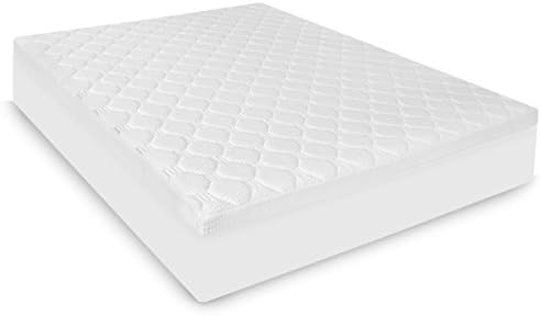 BioPEDICHybrid Micro Coil and Memory Foam Mattress Topper, Twin, White