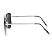 LianSan Designer Oversized Double Bridge Unisex Men Women Large Metal Driver Polarized Sunglasses 808 (silver frame black lenses)