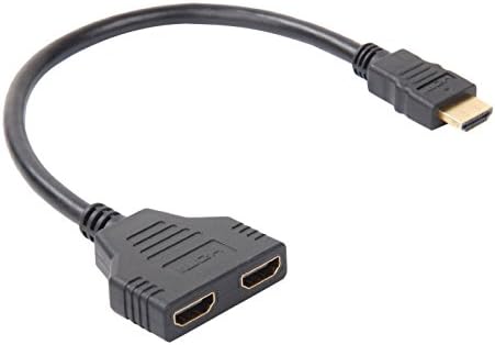 1080P HDMI Male To Dual HDMI Female 1 to 2 Way Splitter Cable Adapter Converter For HDTV/ DVD players/ PS3 / PS4/ and most LCD Projectors
