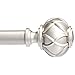 Amazon Basics Round Capped Curtain Rod Finial - Nickel