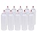 Belinlen 10 Pack 8-Ounce Plastic Squeeze Bottles with Red Tip Caps for Food, Crafts, Art, Multi Purpose