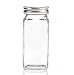 24 Silver Metal Lids for Square Spice Jars - FITS SpiceLuxe JARS ONLY