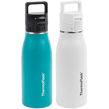 Thermoflask Stay Hot Travel Mug - 2 Pack (Teal/White)