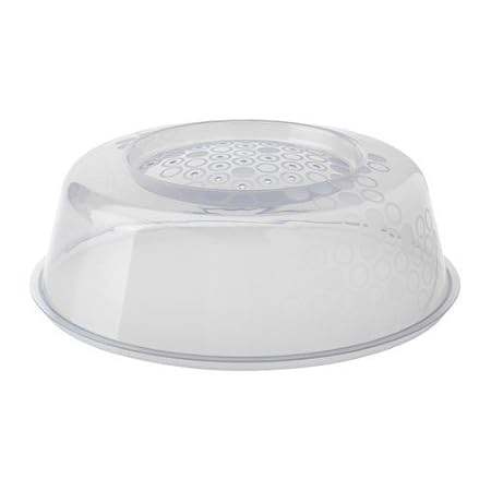 Ikea Prickig - Tapa para microondas en Gris (26 cm), Color Blanco ...