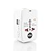 All in One Universal Travel Wall Adapter AC Power AU UK US EU Plug Adapter White Kit 2 USB Port HUB Surge Protector + 150 Countries Secure Safety Protect Portability Lightweight Top GREAT PRICE OCBAN