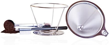 SimpleBrew - Stainless Steel Compact Coffee Dripper for the Outdoors (2 Cup)