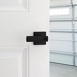 Kwikset Breton Entry Door Handle with Lock and