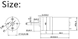 JGA25-370 Geared DC Motor 6V 12V High Torque Permanent Magnet Electric Motor view 7
