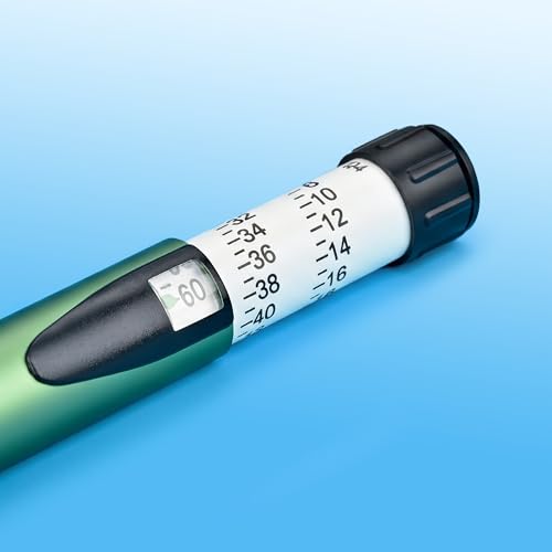 60 Unit Peptide Pen, Research Reusable Peptide Pen Injector with Protect Case, Clear Scale Design, Universal Compatibility for 3ml Cartridges (Green)
