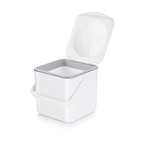 Minky Homecare Food Compost Caddy, White - Thumbnail 3