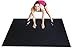 Square36 Large Exercise Mat Thick 6 Ft x 4 Ft. Ideal for Home Cardio Workouts with Or Without Shoes. Roll Out in Living Room & Roll Up to Store Large Fitness Mat