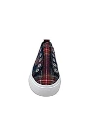 Blowfish Malibu Women's Play Navy Campus Plaid 10 M