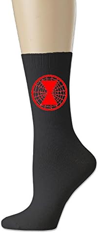 Reply1994 Spider Widow Logo Unisex Cotton Crew Socks Black