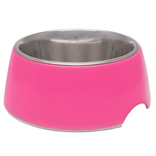 Loving Pets - Retro Bowl Dog Food Water Bowl No Tip Stainless Steel Elevated Pe…