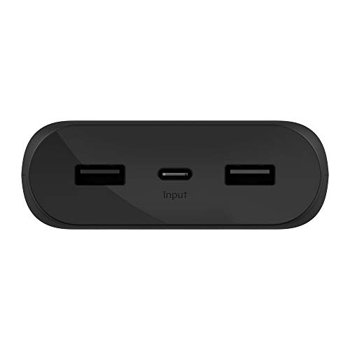 Belkin Boostcharge 20.000 Mah Draagbare Lader, 20K-Powerbank Met Twee Usb-A-Poorten Voor Iphone 14, 13, 12, Ipad, Airpods, Samsung Galaxy S23, S22, S21 En Meer - Zwart - Afbeelding 5