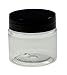 1oz Containers with Lids - Lip Scrub/Gloss Containers Empty 1 oz Jars 30G/30ml- Travel Cosmetic Containers with Lids- Clear 1 Ounce Makeup Sample Containers for Cream, Lotion, Liquid -BPA Free (10)