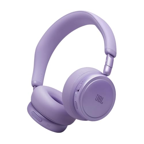 JBL Live 680NC Wireless On‑Ear Noise Cancelling Headphones, Purple