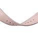 BRG Compatible with Apple Watch Band 38mm, Genuine Leather Watch Replacement Strap with Stainless Steel Buckle for Series 3 Series 2 Series 1 Sport and Edition, (Soft Pink Band+Rose Gold Buckle)