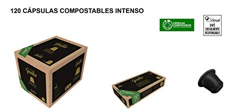 CAFES GUILIS DESDE 1928 AMANTES DEL CAFE Intensive Kaffeekapseln - kompostierbar und biologisch abbaubar - 120 Einheiten – Bild 3