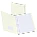 Oxford Two-Pocket Folders w/Fasteners, White, Letter Size, 25 per Box (57704)